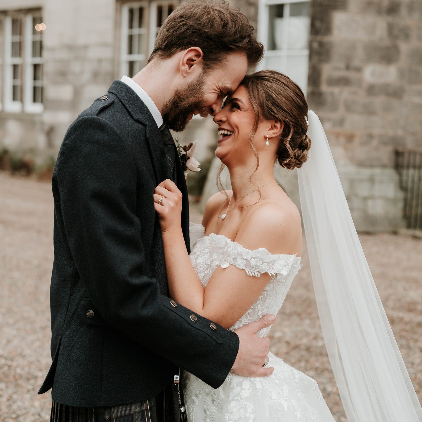 Pearl and Crystal Wedding Veil