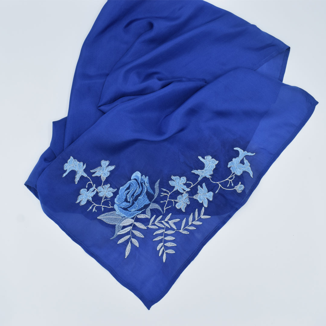 Silk Embroidered Scarf