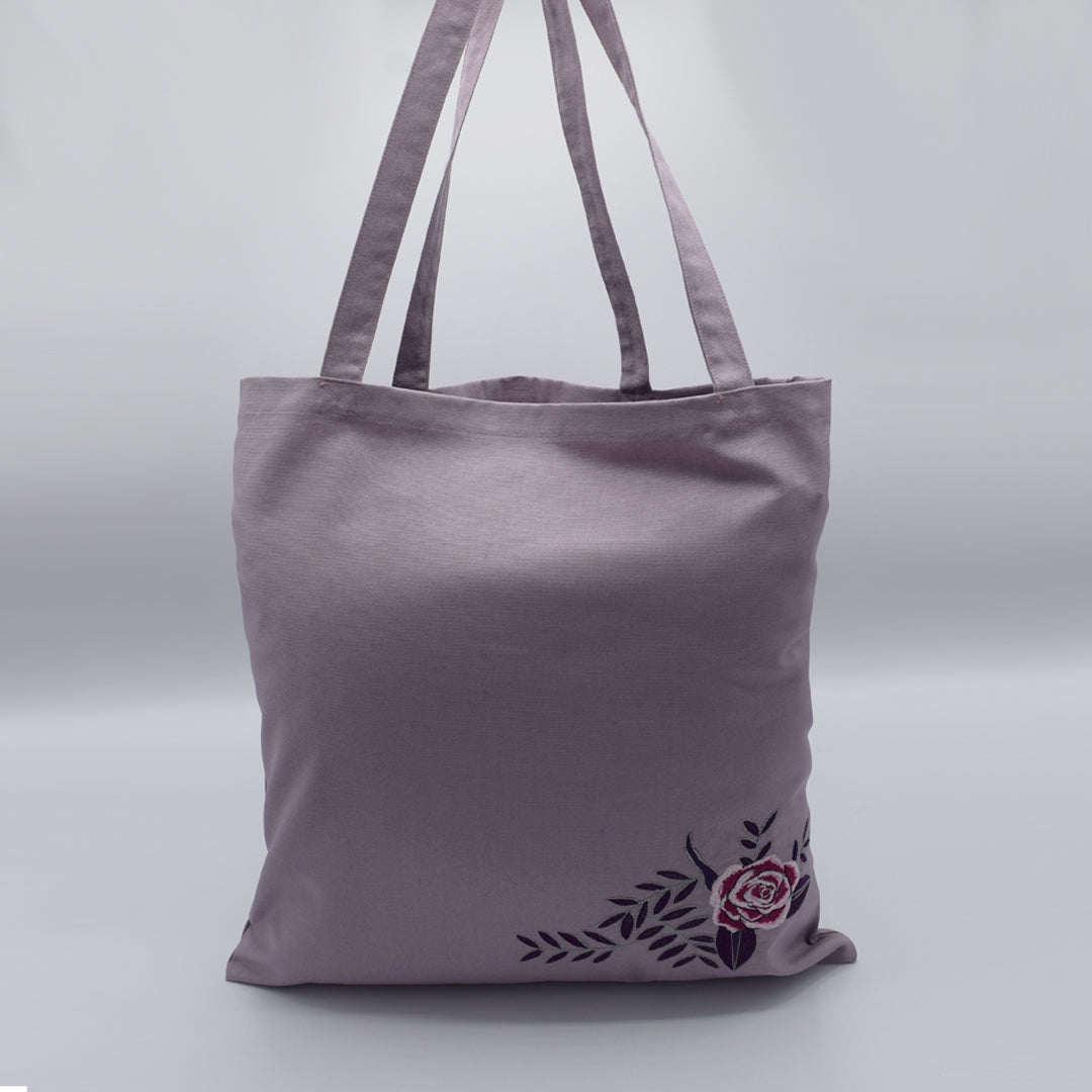 Rose Embroidered Tote bag