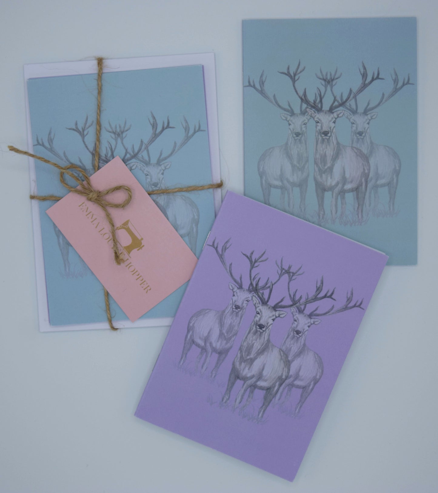 Pack of 4 Stag Gift cards