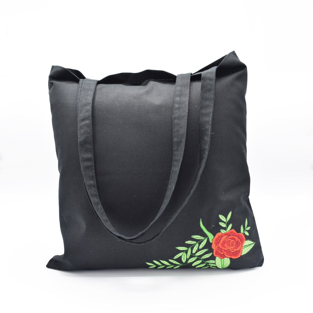 Rose Embroidered Tote bag