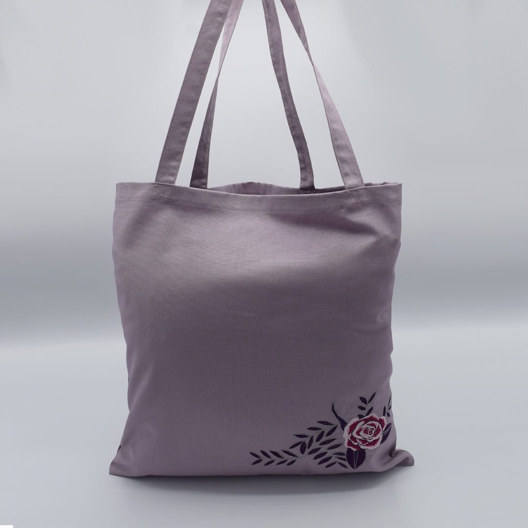 Rose Embroidered Tote bag